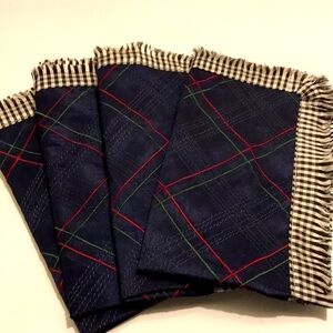 Set of 4 Retired MACKENZIE-CHILDS Highbanks Napkins